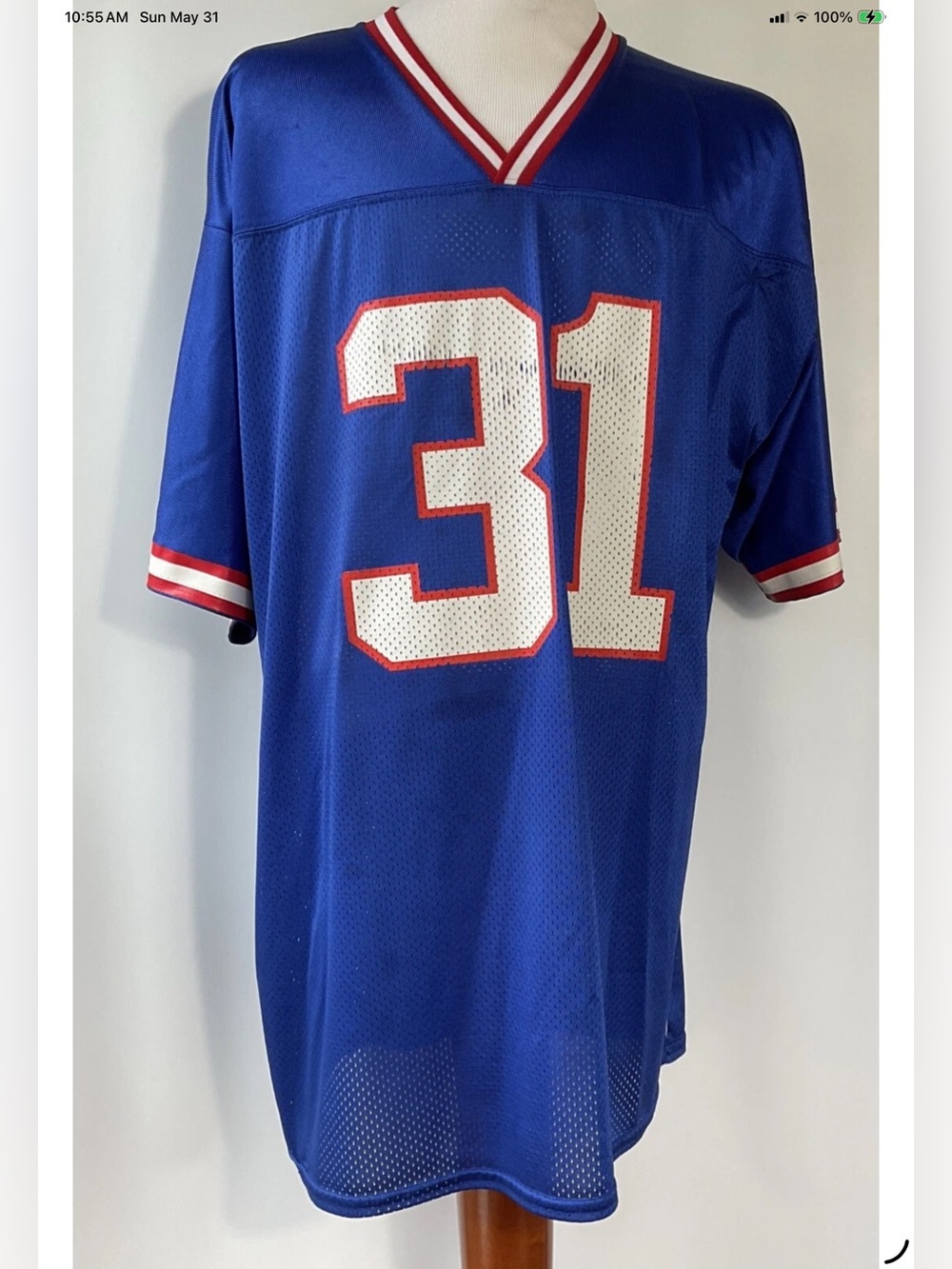Vintage Logo Athletic New York Giants Jason Sehorn Jersey Size XL